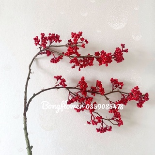 Cành Đào Đông Giả - Cành đào đông giả 80cm decor siêu xinh
