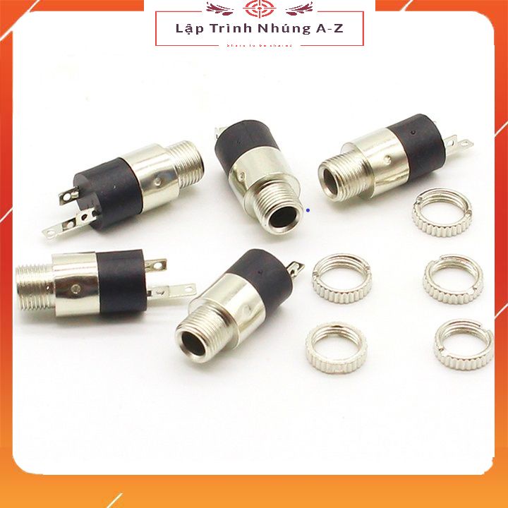 [Lập Trình Nhúng A-Z][G16] Jack Audio AUX 3.5mm PJ-392 Có Ren Ốc Vặn