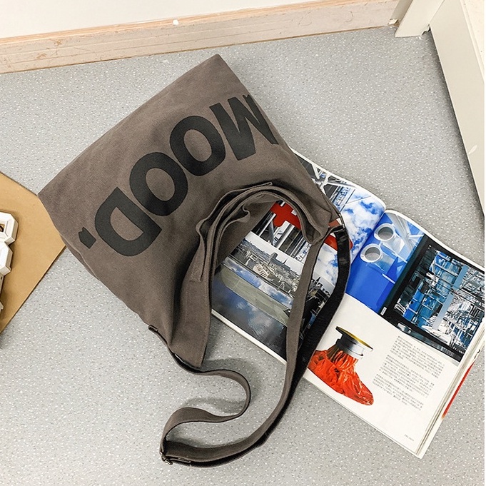 Túi Đeo Chéo Canvas Cỡ Lớn Thời Trang Hàn Quốc Học Sinh Sinh Viên Đi Học , Đi Chơi Túi đeo vai TTF110