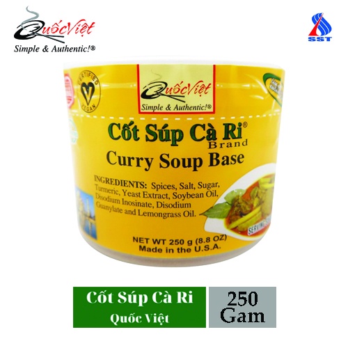 Gia vị Cốt Súp Cà Ri Quốc Việt Hộp 250g -VN10461- Nấu Cari chuyên nghiệp
