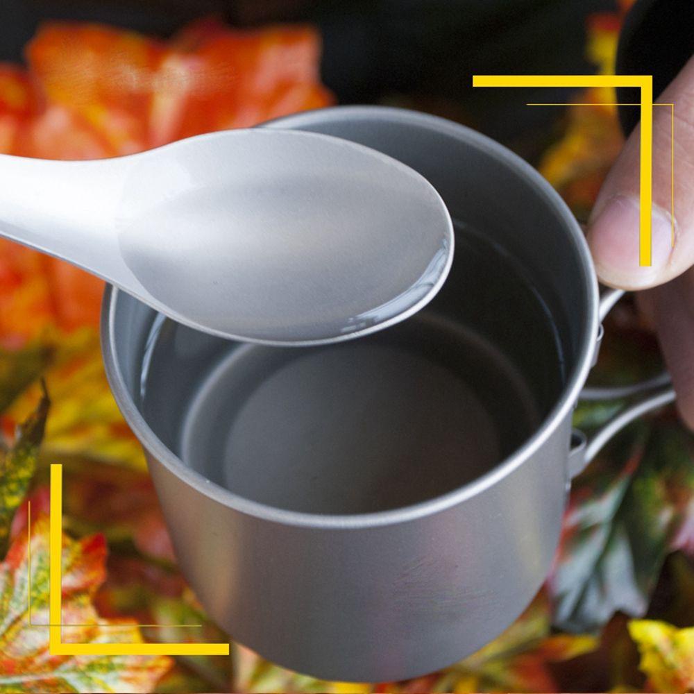 MUVAKO Muỗng Nĩa Bằng Hợp Kim Titan Dùng Đi Cắm Trại Tiện Dụng
