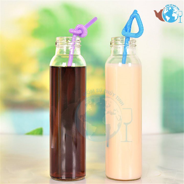 Chai trà tròn nắp thiếc vặn 350 ml