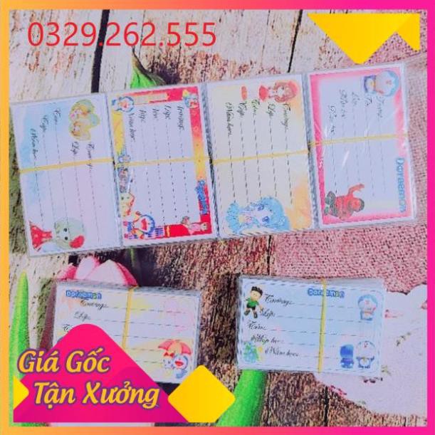 (Sale Khủng) Set 100 cái nhãn vở decan nhiều hình siêu cute có keo dán sẵn