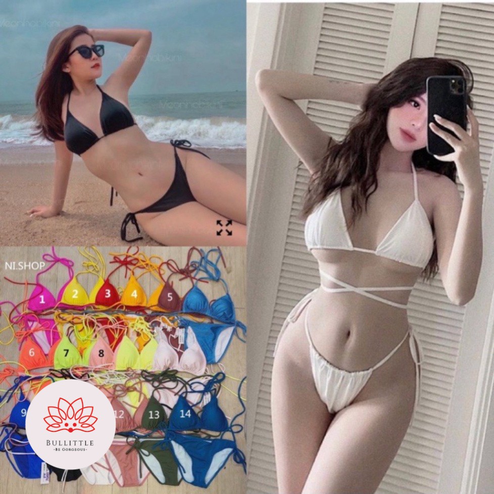[Có sẵn - Ảnh thật] Bikini tam giác full 20 màu | BigBuy360 - bigbuy360.vn
