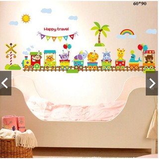 Decal Dán Tường Happy Traver ( 1m5*1m2)