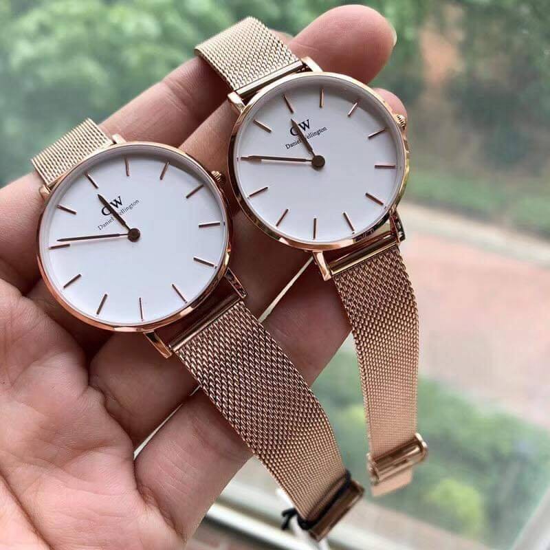 Đồng hồ Nam Nữ - D,,W CLASSIC PETITE - Dây vàng hồng Mặt trắng- DW00500043 - 28mm 32mm | BigBuy360 - bigbuy360.vn