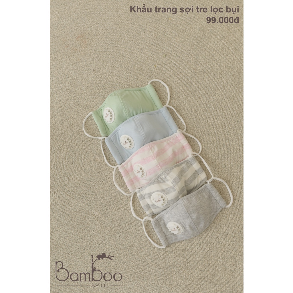 Khẩu trang vải 3 lớp chống bụi cho bé từ 1- 6 tuổi little love