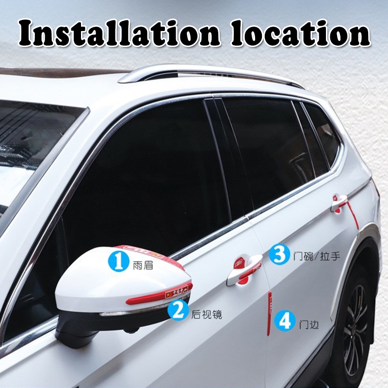 Cửa xe ô tô Dải cao su chống va chạm Bảo vệ cửa bên Bảo vệ bên cho Perodua Proton Honda Toyota Nissan Sticker