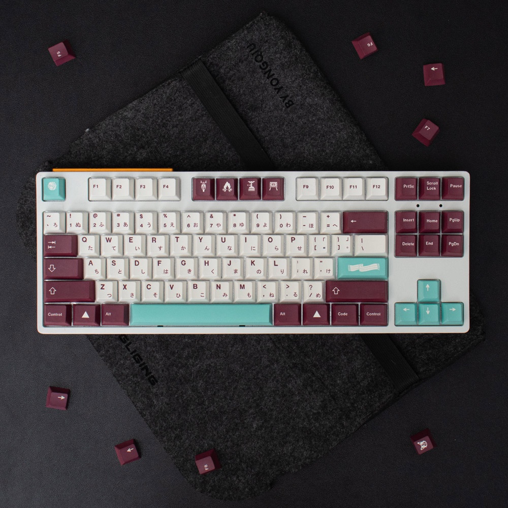 Bàn Phím Cơ GMK Yuru 136 Phím PBT Phong Cách Nhật Bản
