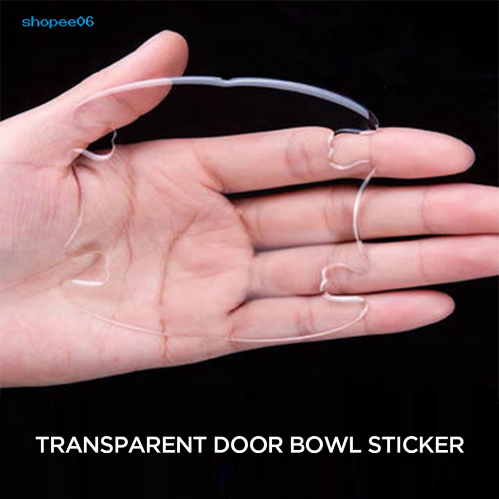 Set 8 Miếng Dán Trong Suốt Bảo Vệ Tay Cầm Cửa Xe Hơi Chống Trầy