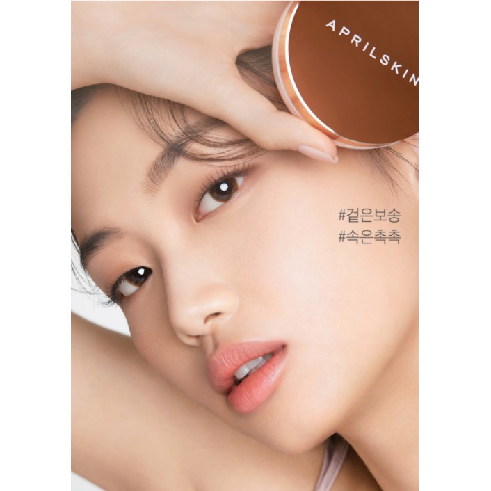 Phấn Nước Che Khuyết Điểm April Skin Magic Snow Fixing Foundation Cushion SPF30/PA++ 15g TẶNG KÈM LÕI