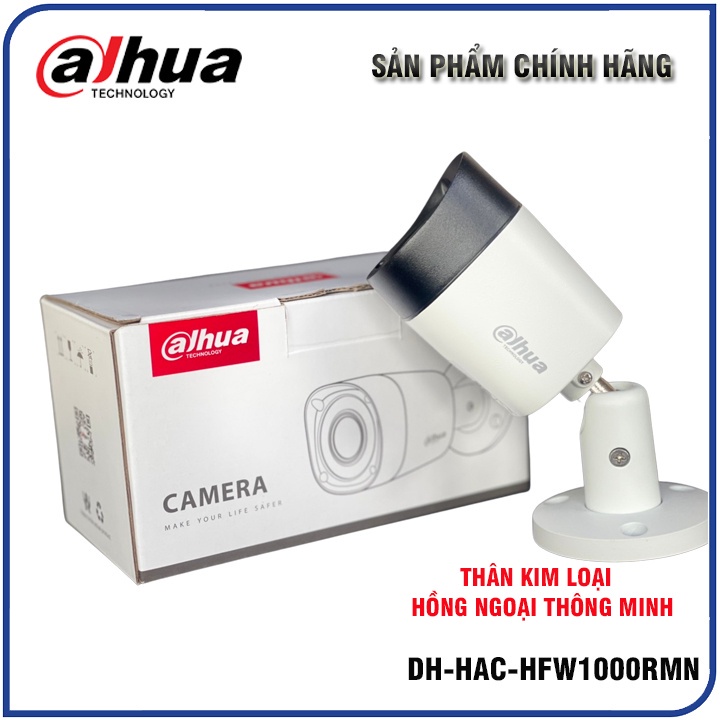 Camera Dahua Chính Hãng HAC-B1A21P | Dahua HDCVI HFW1000R Kim loại, Hồng ngoại thông minh (Camera dùng cho đầu ghi)