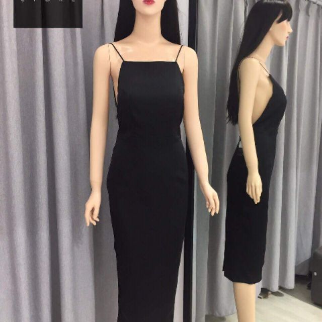 đầm body yêm hở lưng