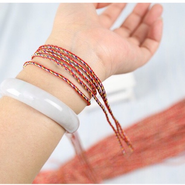 Dây chỉ ngũ sắc sợi 2mm bình an, may mắn - MH634