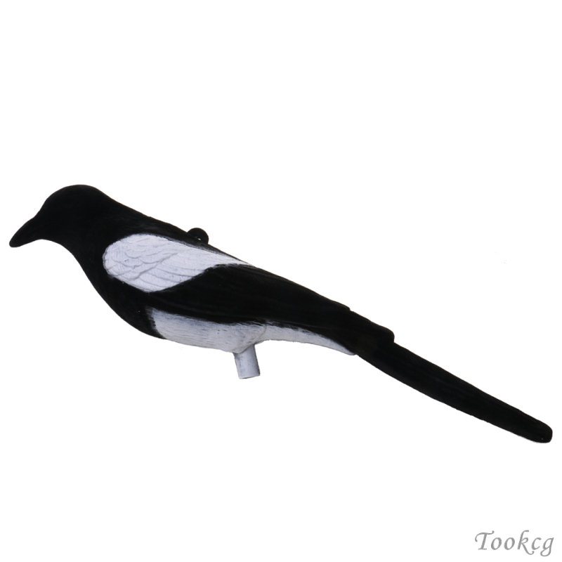 Full Flocked Realistic Calling Magpie Decoy Shooting/Hunting Decoying Bait