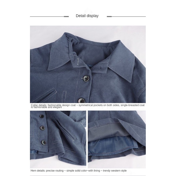 Set Áo Blazer Và Chân Váy Chữ A Phong Cách Hàn Quốc Dành Cho Nữ