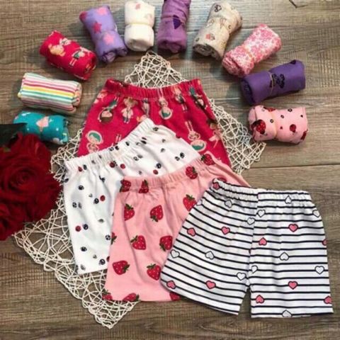 Quần đùi cotton cho bé trai bé gái 6-18kg