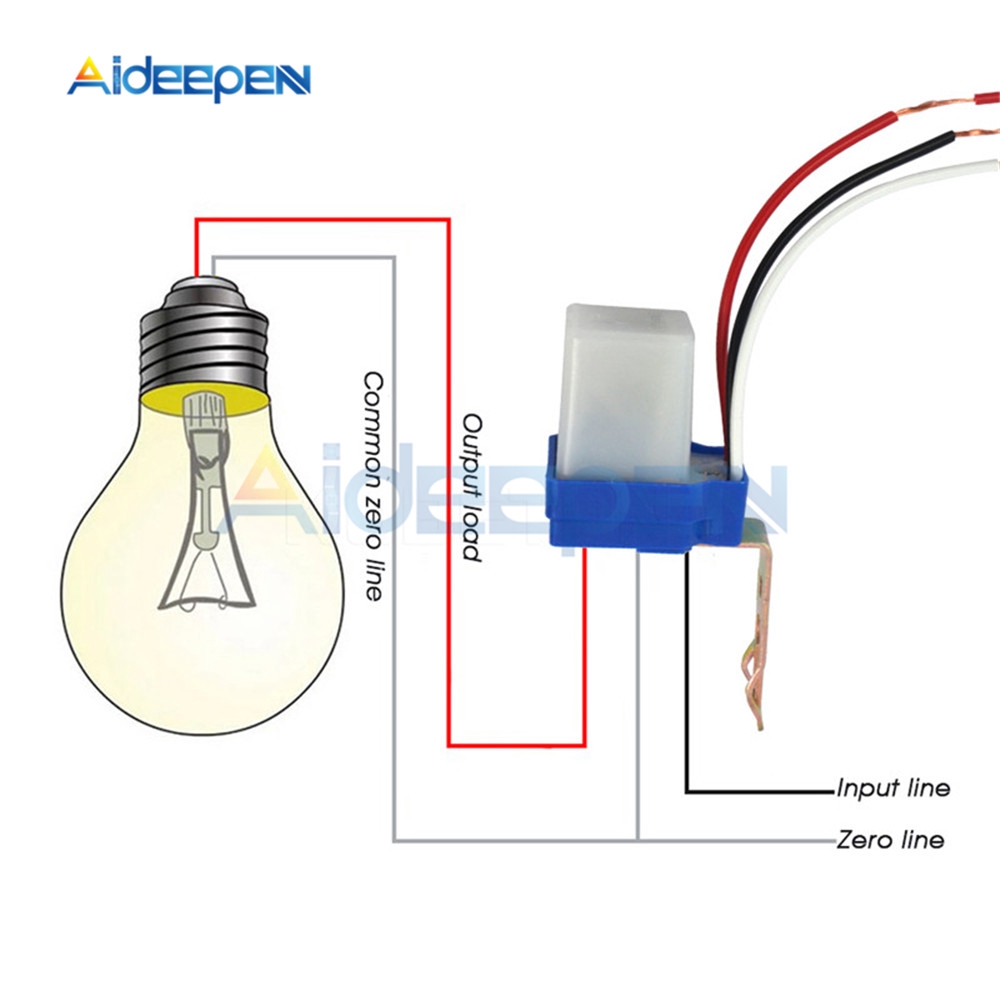 Công tắc tự động bật tắt đèn Ac 220v Dc 12v 24v 50-60hz 10a