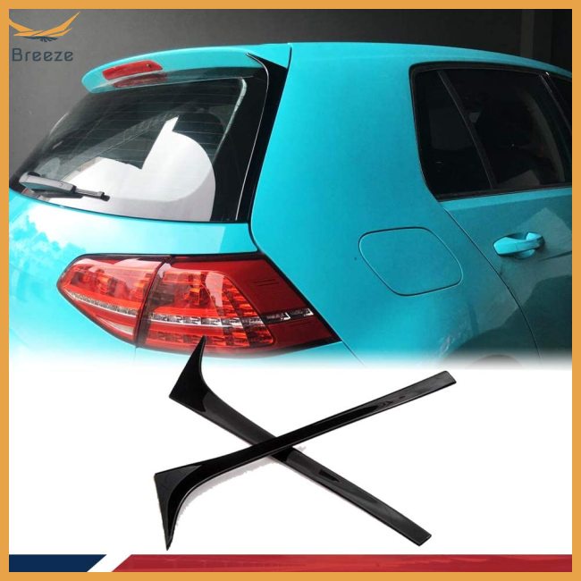 breeze 2pcs Rear  Window  Spoiler Rear Wing Side Roof Spoiler Lip Window Vent Decoration Deflectors Compatible For Golf