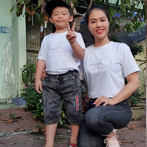 Áo thun nữ giá rẻ, áo phông nam đẹp, thun cotton co gian 4 chiều, dùng làm áo gia đình, áo đồng phục đẹp A026