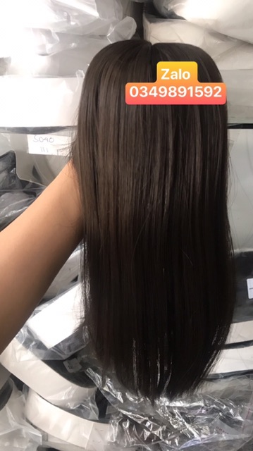 Hình thật Tóc giả che hói/ bạc tóc 25cm DLH _002