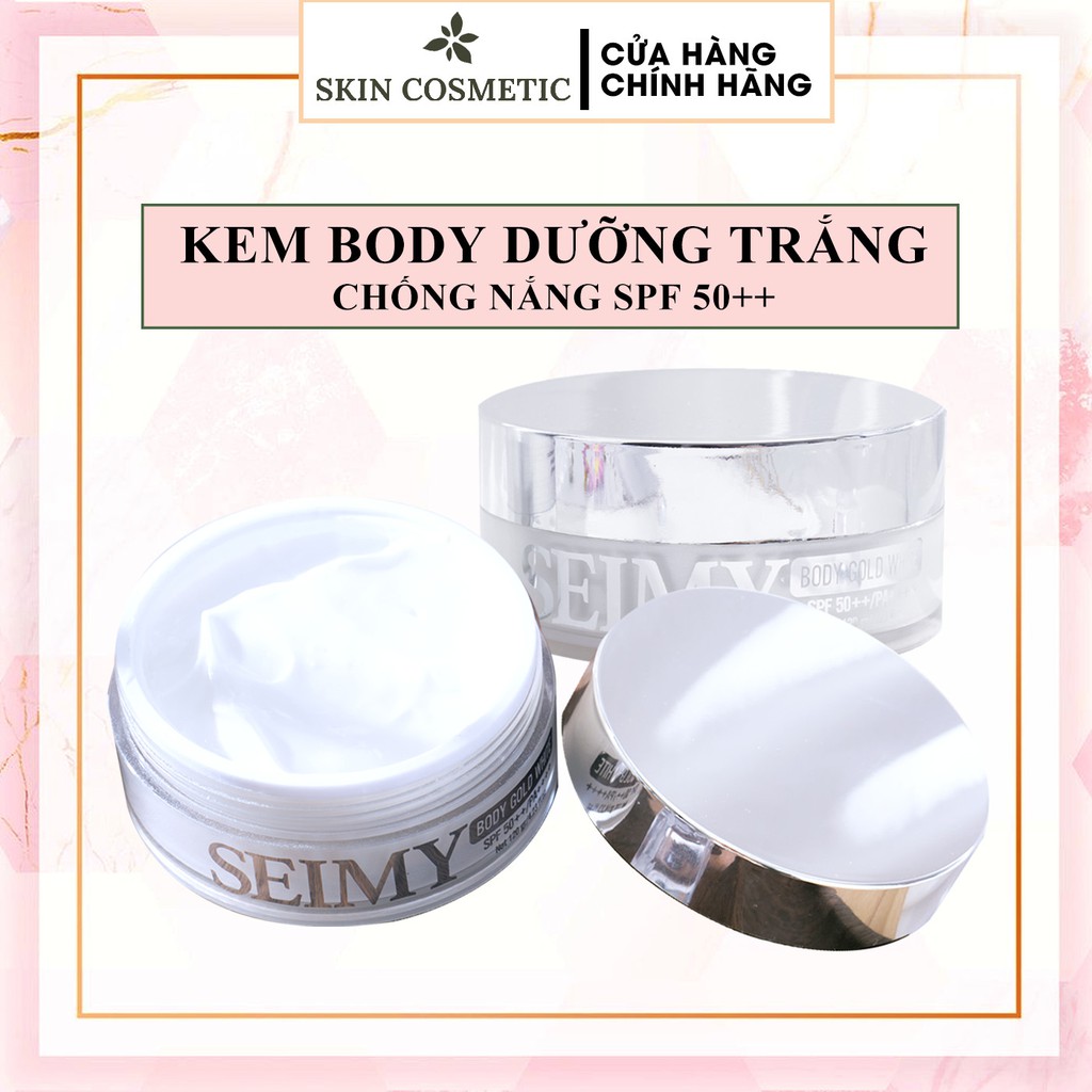 Kem Body Dưỡng trắng chống nắng Seimy - Body Gold White