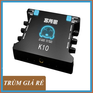 [Rẻ Vô Địch] Sound Card K10 - Thiết Bị Hỗ Trợ Live-Stream