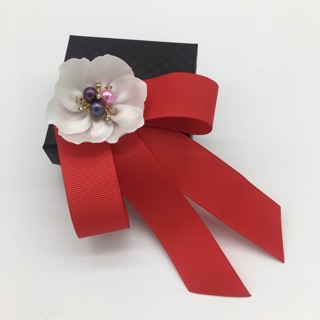 Nơ cài áo ruy băng - hoa handmade - HN68