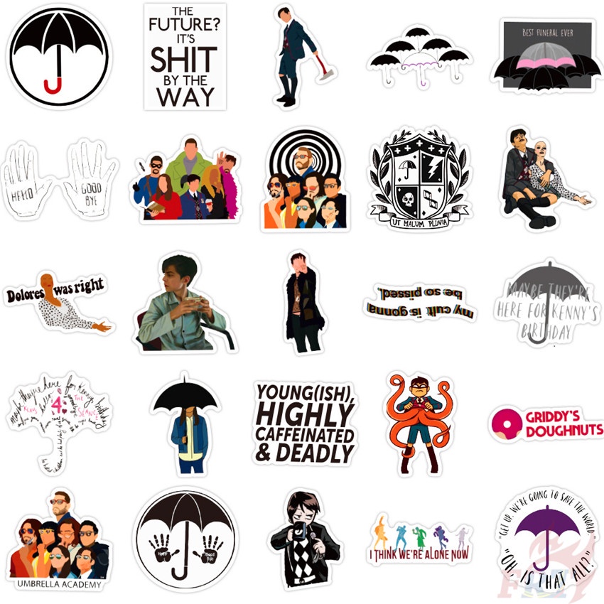 100Pcs/Set ❉ The Umbrella Academy Series A Stickers ❉ Waterproof DIY Fashion Decals Doodle Stickers