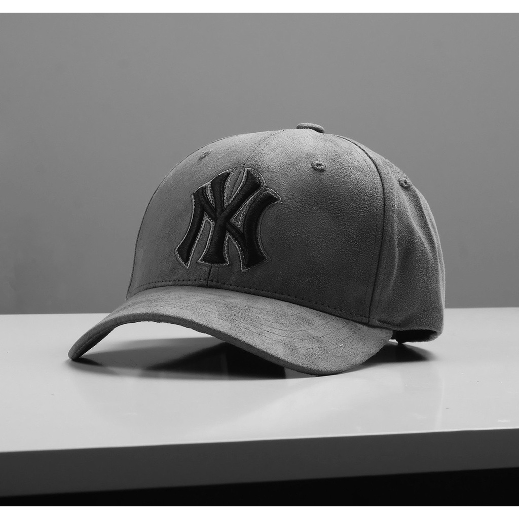 Nón Kết / Mũ Lưỡi Trai NY MLB da lộn màu sắc cá tính, nổi bật cho người dùng