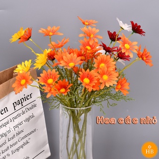 Hoa cúc mô phỏng hoa vật tư đám cưới đạo cụ chụp ảnh mô phỏng hoa cúc mô phỏng chim sơn ca
