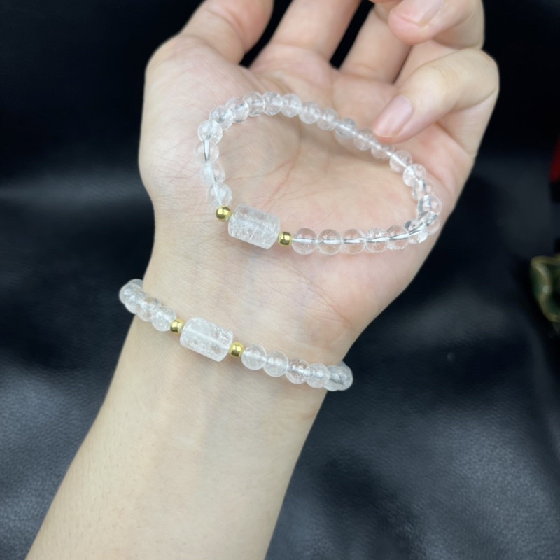Vòng Tay TA Trắng mix Lu Thống Trắng - Bình an, may mắn