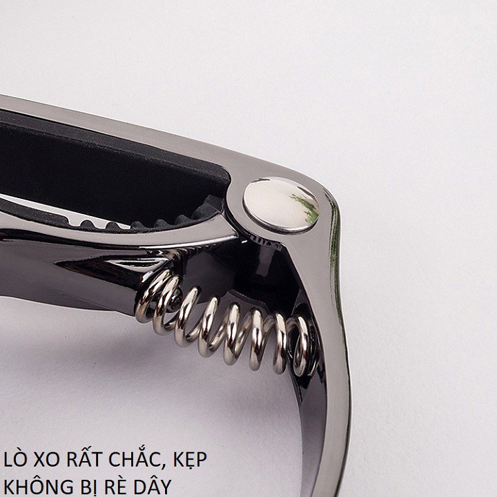 Kẹp đàn capo guitar Classic, Aucoustic cao cấp – Đủ màu sắc