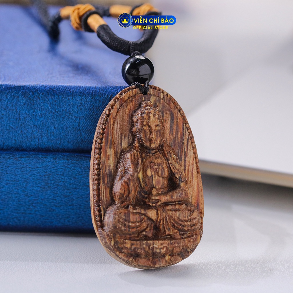 Mặt dây chuyền trầm hương nam nữ a di đà thời trang phụ kiện trang sức  Viễn Chí Bảo M200349