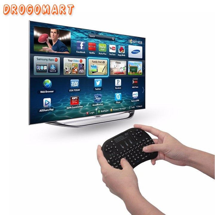 ( FREESHIP 99K ) Chuột bay kiêm bàn phím không dây UBK dùng cho Smart TV