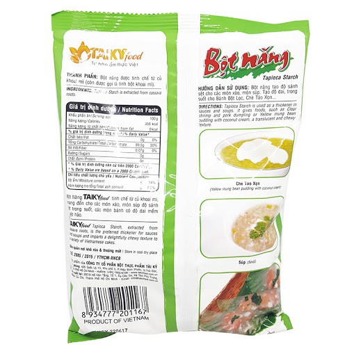 Bột Năng Tài Ký 400 gram Bánh Da Lợn Bột Lọc