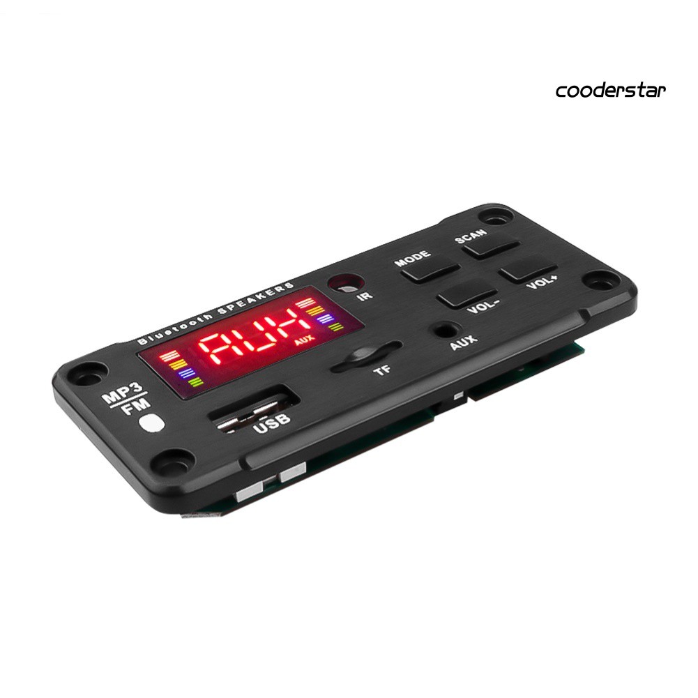 Mô Đun Giải Mã Âm Thanh Bluetooth 5.0 Mp3 Fm Radio Tf Usb Aux Cho Xe Hơi