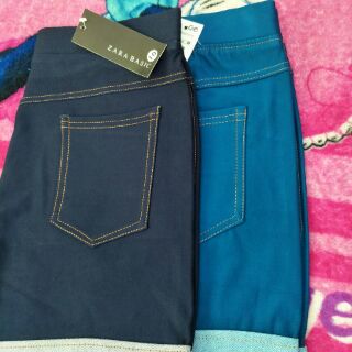 Quần short da cá giả jean