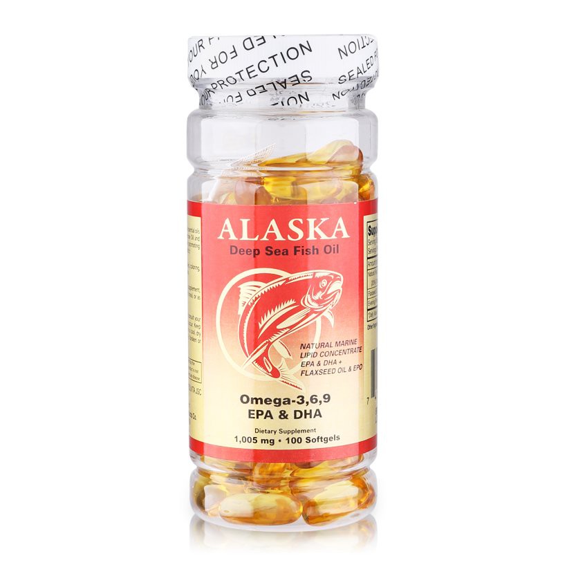 [ Hàng Mỹ ] Omega 369 Alaska giúp sáng mắt, bảo vệ trí não. hàng nhập khẩu MỸ, Lọ 100 viên