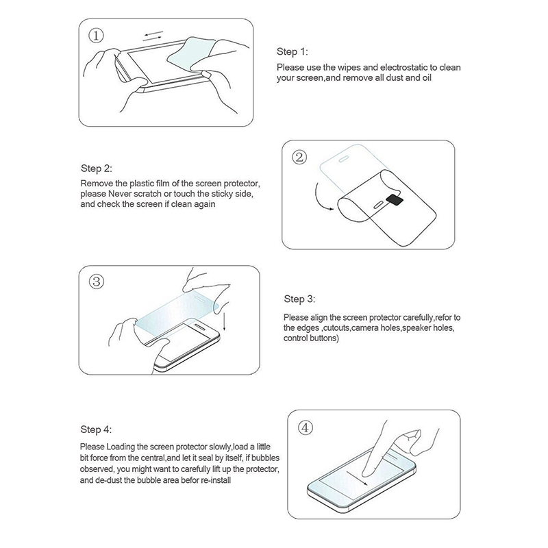 Kính cường lực For IPhone 15 14 13 12 Mini 11 Pro 7 8 6 6s Plus X Xs Max XR SE2 SE 2020