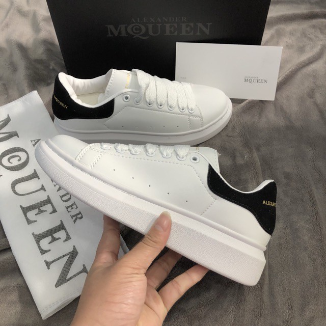 - Hàng nhập khẩu Giày mcqueen 💝FREESHIP💝 Giày Mcqueen trắng gót nhung hàng cao cấp giá xưởng Form dành cho cả nam nữ L