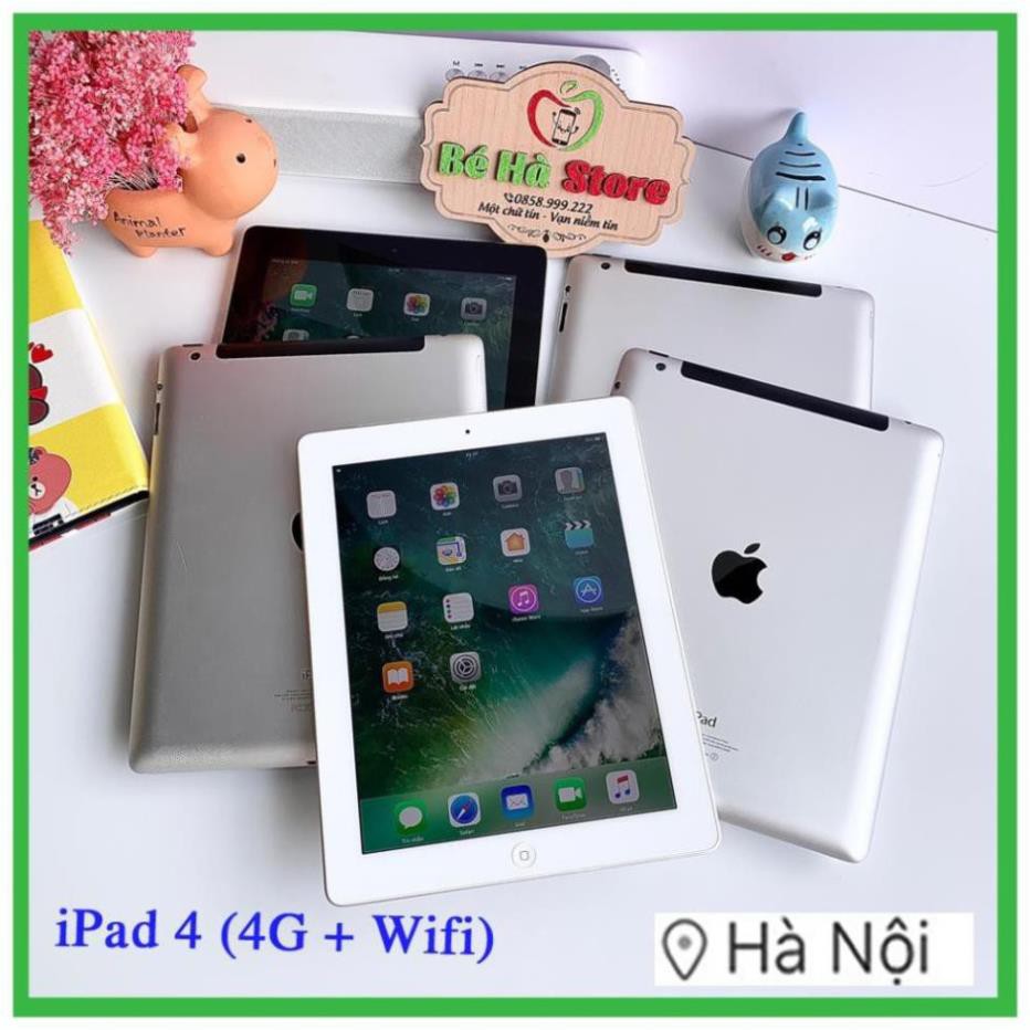 [ thetram] ]Máy Tính Bảng iPad 4 - 64/ 32/ 16Gb (Wifi + 4G)- Zin Đẹp 99% - Pin Khoẻ - Màn Rentina sắc nétNK032 | BigBuy360 - bigbuy360.vn