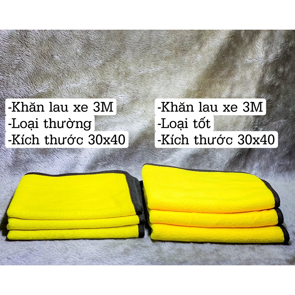 Khăn 3M Microfiber lau xe chuyên dụng siêu thấm hút