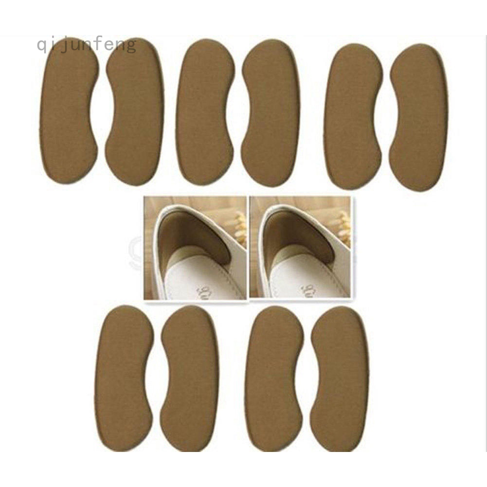 (Hàng Mới Về) 1 Cặp Đệm Lót Giày Vải Lanh Mềm Mại Chăm Sóc Gót Chân Hiệu Qijunfeng Jinliango