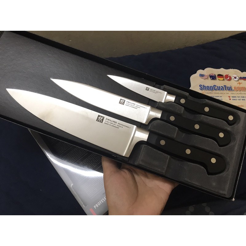 🔪Bộ dao Zwilling Professional S set 3 dao - Zwilling pro S