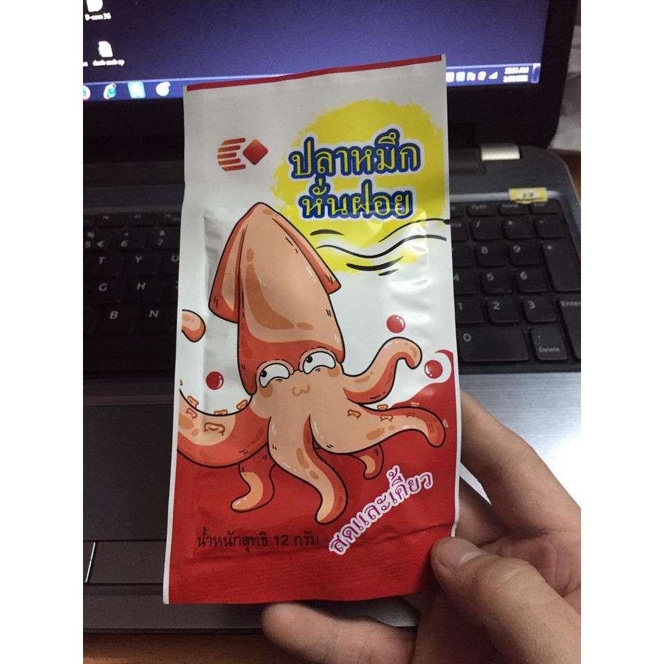 COMBO 5 GÓI MỰC XÉ HẤP NƯỚC DỪA THÁI LAN 12G