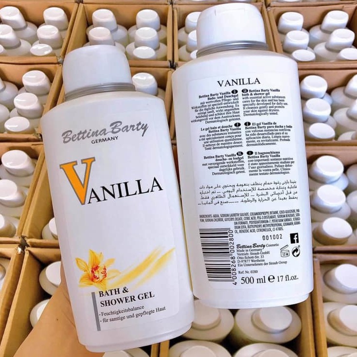 VANILLA ĐỨC 500ML - Sữa Tắm Hương Nước Hoa Bettina Barty Vannilla Đức - VANILA ĐỨC - mrtrieu1102