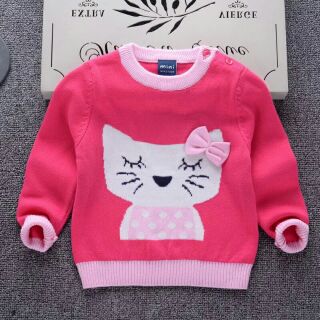 Áo len bé gái size nhí hàng đẹp cho bé gái 6m-5y