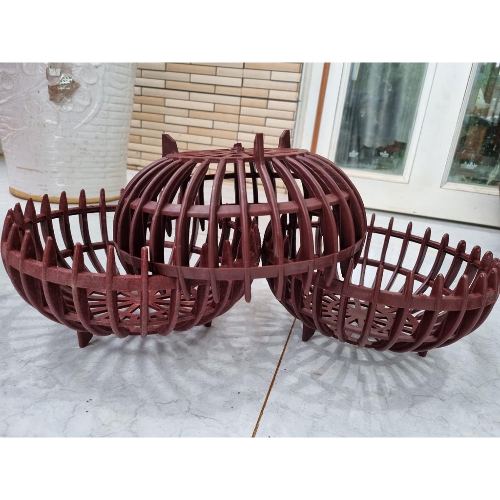 Sét 10 chậu bí f26 nâu trồng lan hàng loại 1 dày chắc chắn