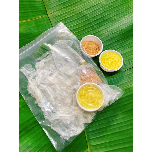 Bánh tráng bơ hột gà muối nhuyễn